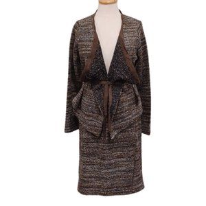 Eric Alexandre "Bark" Boucle Knit Skirt Suit NEW- Sz. 42/XL